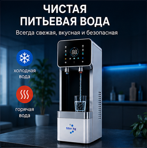 Чистая питьевая вода — всегда свежая, вкусная и безопасная, холодная и горячая