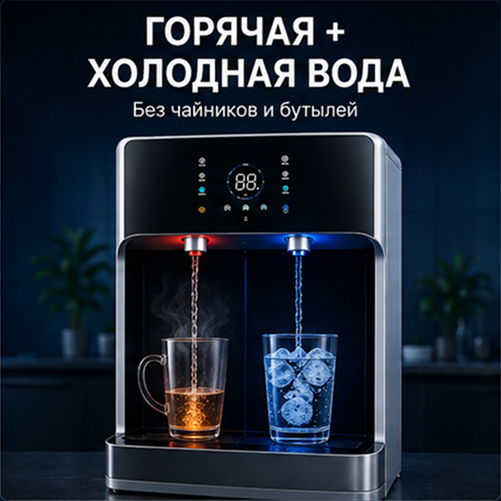 Горячая и холодная вода без чайников и бутылей